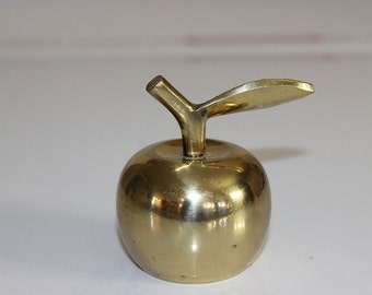 Vintage Brass Apple Bell