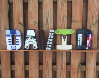8" Star Wars Letters R2D2 Stormtrooper Chewbacca Yoda Darth Vader Bb-8 Luke Skywalker Princess Leia Han Solo Boba Fett C3PO Darth Maul