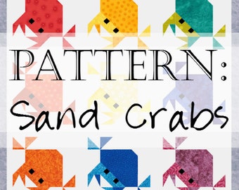 Sand Crabs Quilt Pattern: Feeling Crabby / Crab Blanket Quilts