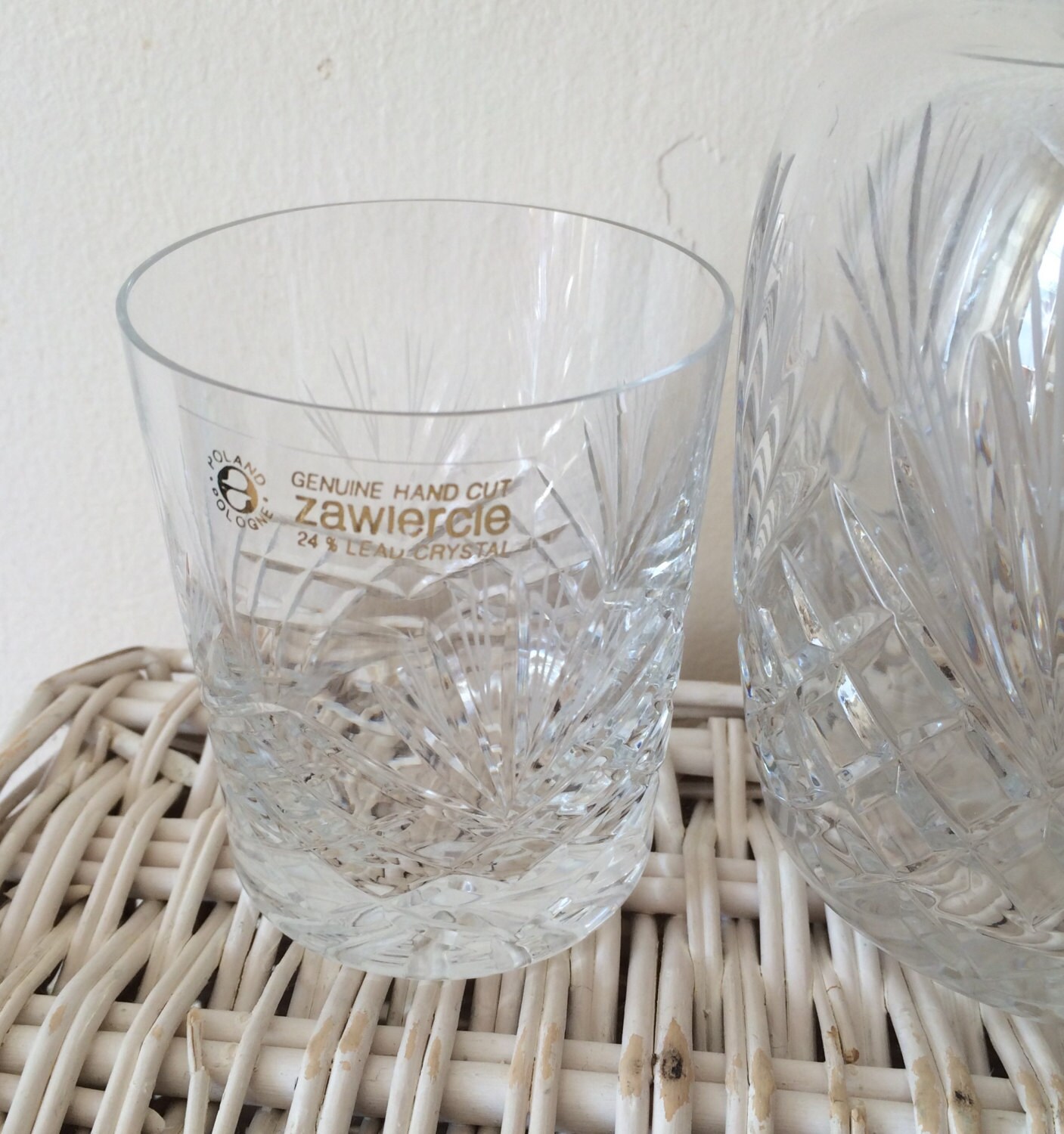 Zawiercie Crystal 24 Leaded Crystal Glass Water by TheVintArch