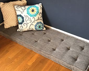 Farmhouse cushions - Custom bench cushions - Window seat cushion - French mattress cushion - Banquette cushions - 32"-44" lengths