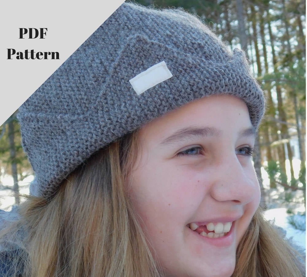 Jughead hat PDF pattern. Knitting pattern. Beginners level.