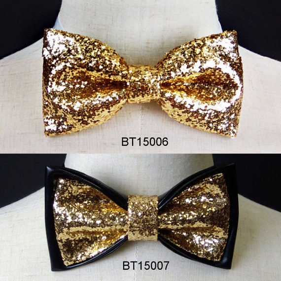 burgundy glitter bow tie