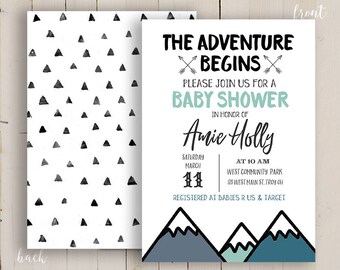 Mountain baby shower | Etsy