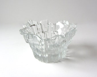 Etched Glass Candle Votive