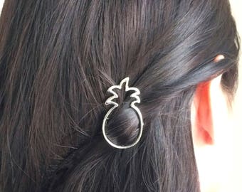 Pineapple Hair Clip - Pineapple Hair Accessory - Pineapple Jewelry - Silver - Gold - Bobby Pins - Hair Jewelry - Sister Gift - Friend Gift