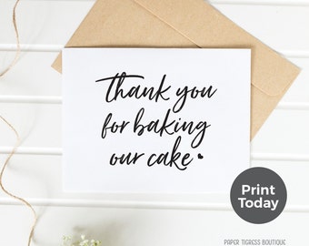 Thank you baker | Etsy