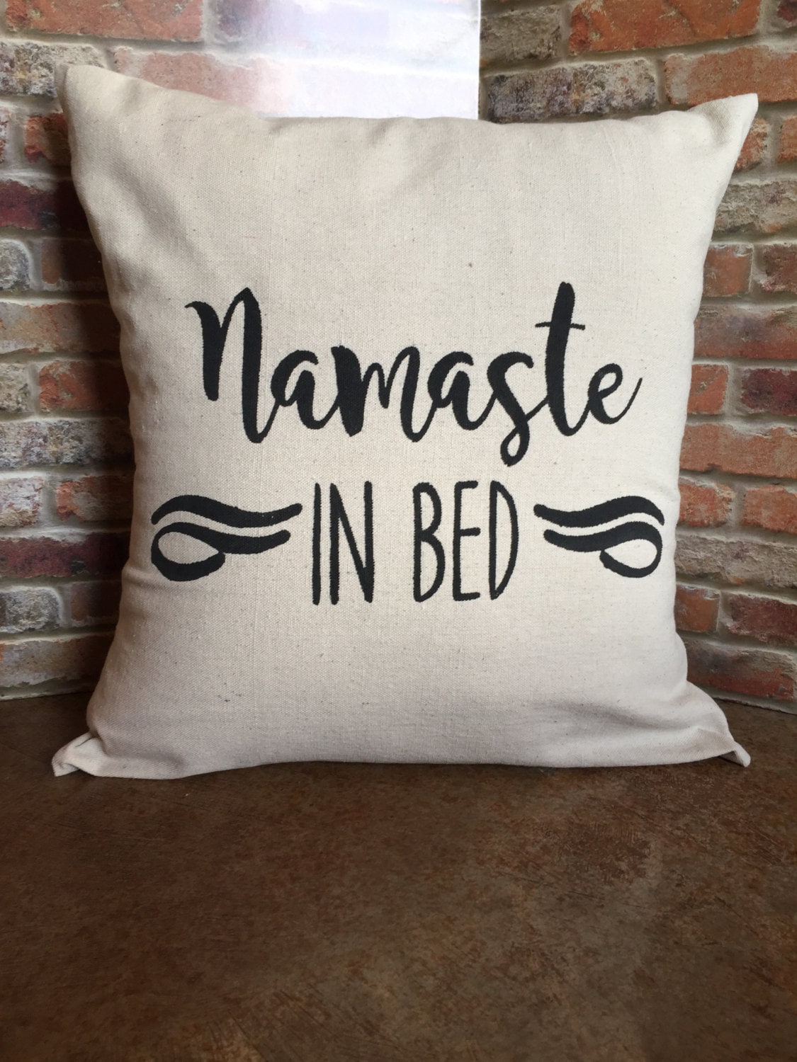 Namaste In Bed Pillow Cover Pillow Cover Envelope Pillow