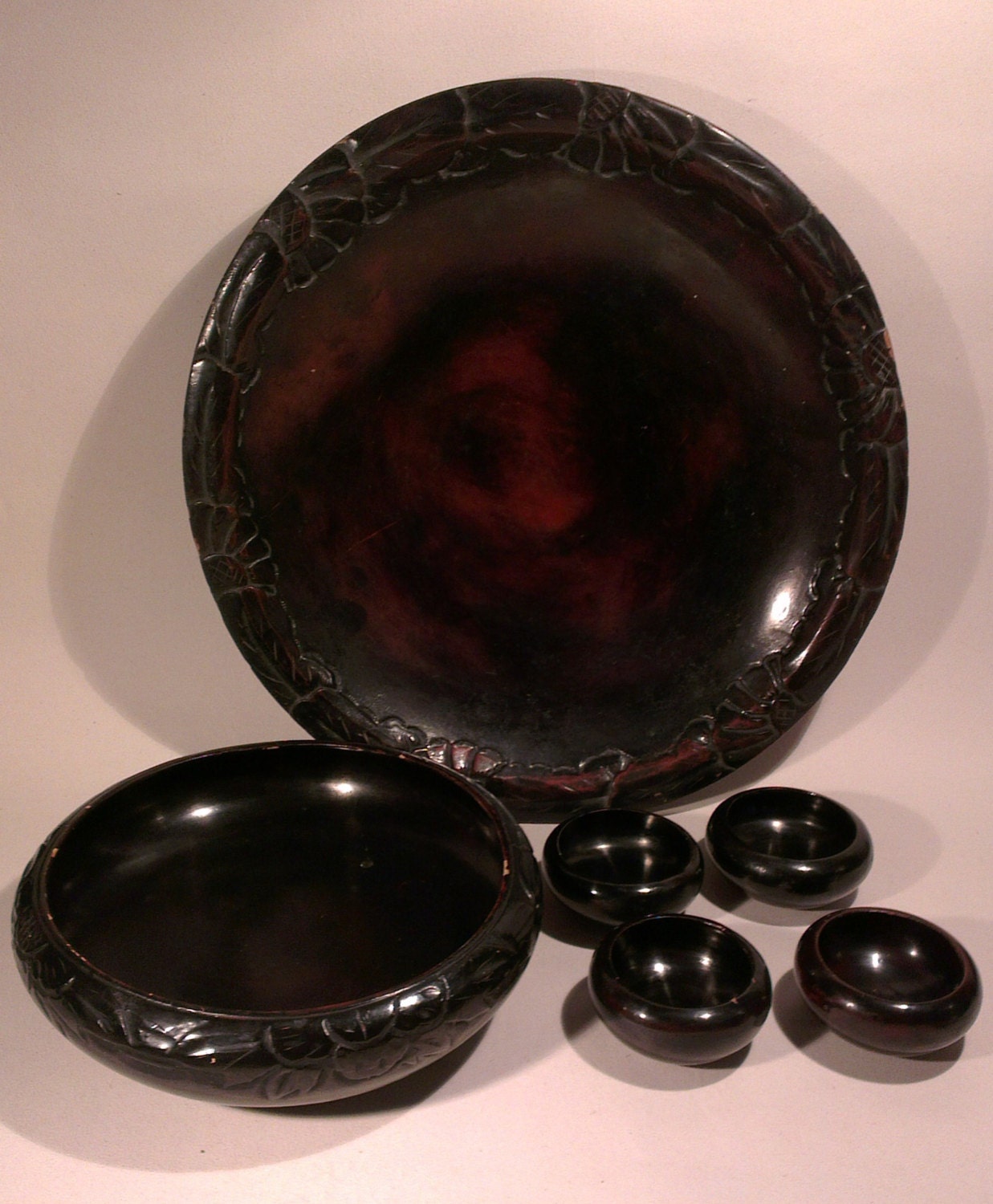Antique Japanese Lacquerware Meiji Taisho Period