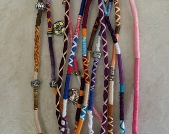 Custom Made-To-Order Hair Wrap Extension - Hair Jewelry, Hair Accessory, Hippie Hair Jewelry, HairWrap, Temporary