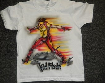 The Flash Custom Airbrushed tshirt free personalization