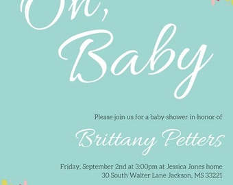 Custom Baby Shower Invitations