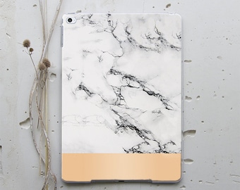 Unique iPad Cases iPad 4 Cover iPad Mini 2 Case Cute Cases iPad Mini 4 Case iPad Smart Case iPad 2 Cover iPad Pro White Marble Golden i197