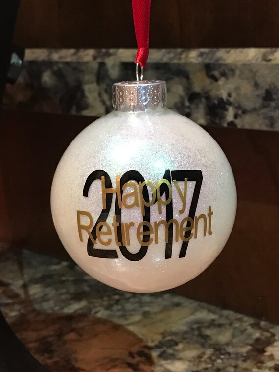 personalized retirement glitter christmas ornament bulb personalized retirement glitter christmas ornament bulb