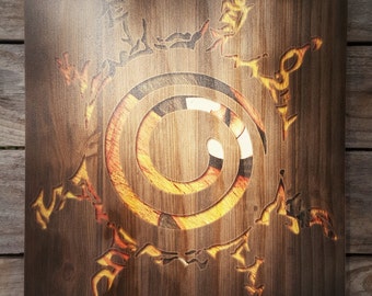 Naruto Eight Sign Seal Woodblock Art