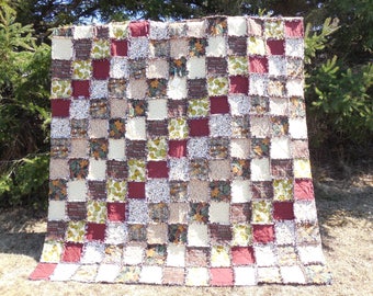 Rag Quilt, Queen Quilt, Outdoors Rag Quilt