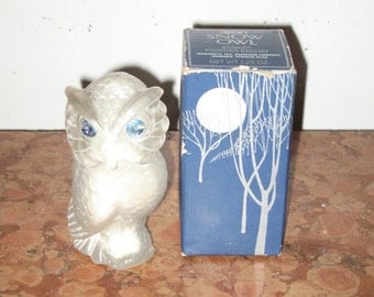 Vintage 1970's Avon Snow Owl Sonnet Powder Sachet Bottle 1.25 Ounces Original Box! #BV