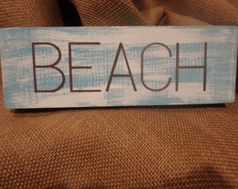 Wooden beach signs | Etsy