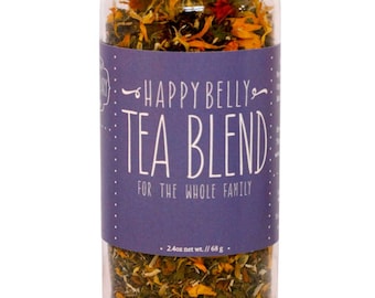 Herbal Tea, Happy Belly, Organic, Healthy Digestion, Digestive Healing, Leaky Gut, Repair