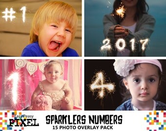 SPARKLERS NUMBERS Overlays, sparklers overlays, sparklers overlay, photoshop overlays, photoshop overlay, numbers, birthday overlays