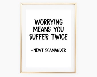 Newt Scamander, Fantastic Beasts And Where To Find Them, Worrying Means You Suffer Twice, Eddie Redmayne