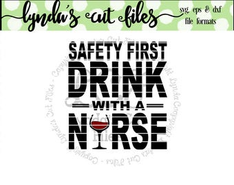 Safety First Drink With A Nurse T-Shirt Nursing Nurse RPN RN