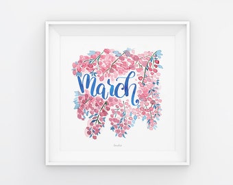 Unique march calendar related items | Etsy
