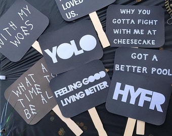 Drake Custom Party Photo Booth Signs + Stickers DIGITAL FILE