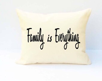 Family Pillow, Throw Pillow, Word Pillow, Pillow With Saying, Phrase Pillow