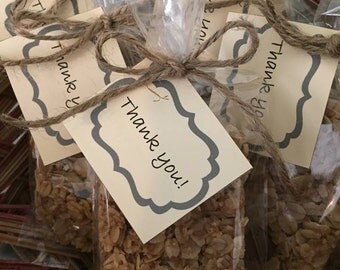 Granola Bars Personalized Party Favor, Dark Chocolate, Pumpkin & Sunflower, Sweet Cranberry Snack, Pack of 12 or 24, Promotional Gift Item