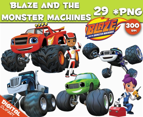 Blaze and The Monster Machines Clipart 29 PNG 300dpi Images