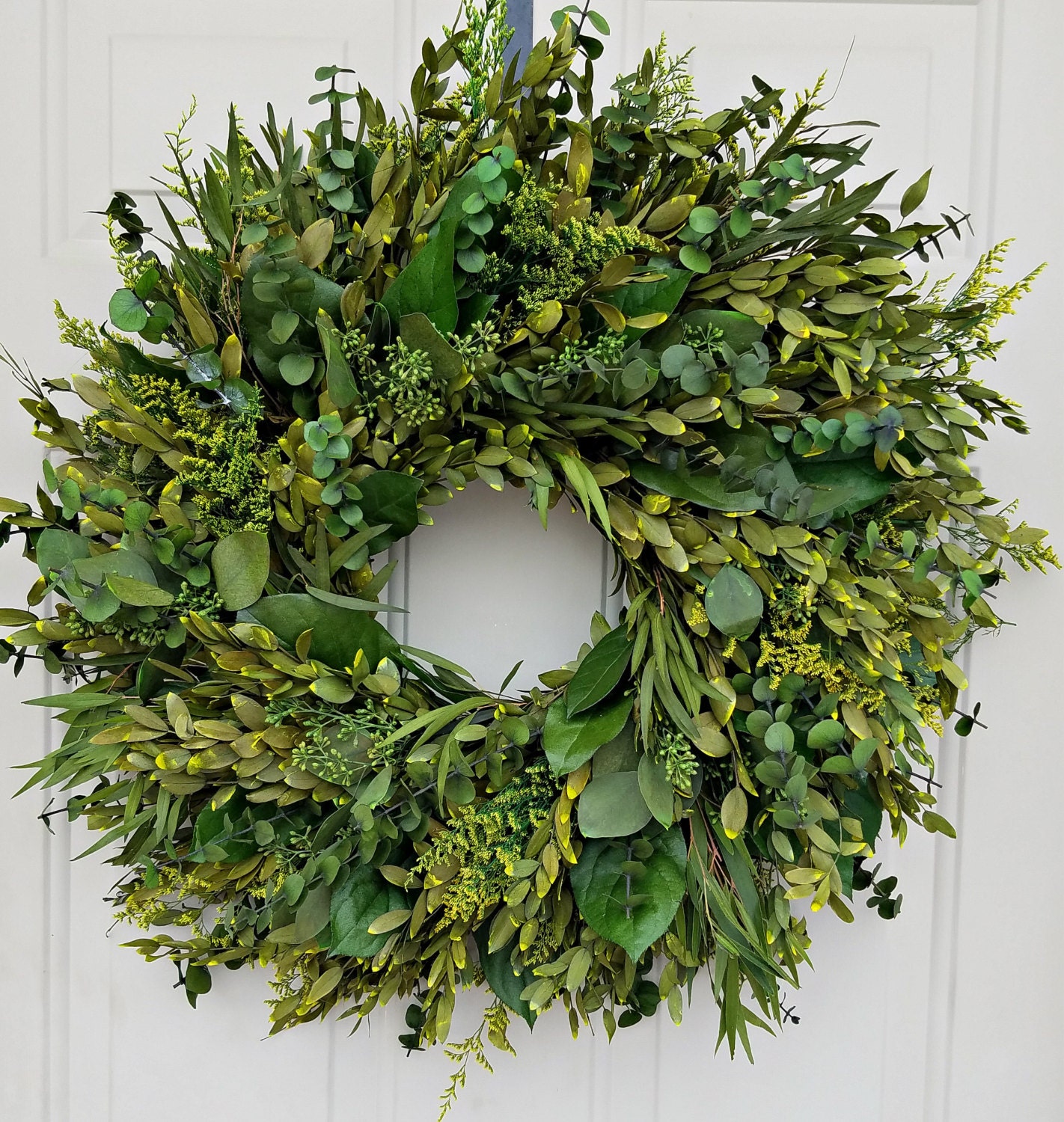 Preserved wreath 24 wreath seeded eucalyptus by EndlessBlossoms