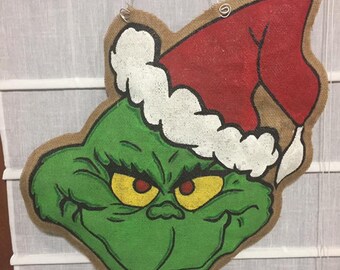Grinch door hanger | Etsy