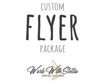 Flyer Design - Graphic Design - Custom Graphic Design Flyers - Single Sided - Events Promotions Business Seminars Auctions Party Advertising