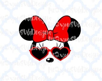 Sunglasses Minnie SVG,EPS,PNG,Studio