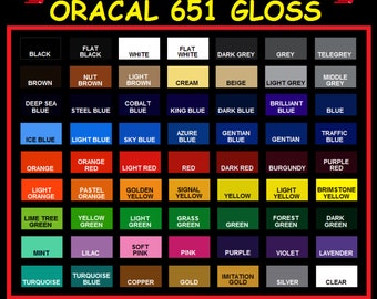 oracal 651 color samples