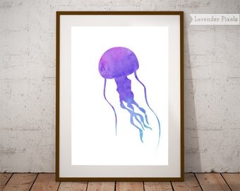 Jellyfish art | Etsy