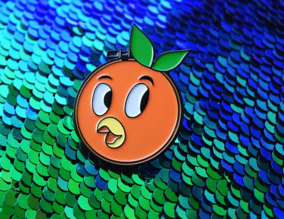orange bird pop pin