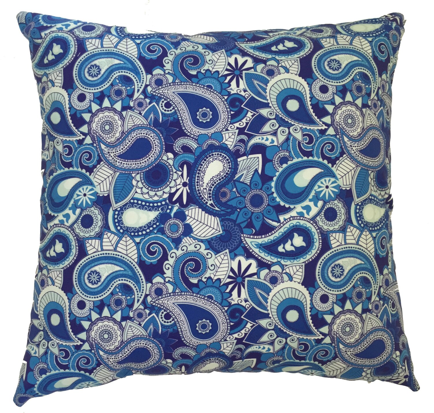 Blue Paisley Pillows