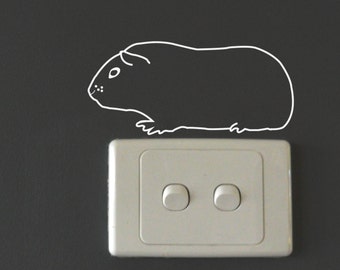 GUINEA PIG Wall Sticker, Removable Decal, Made In Australia