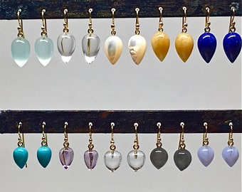 Acorn Earrings 18k Acorn Earrings Acorn Dangle Earrings Acorn Jewelry Rock Crystal Quartz Acorn Pearl Acorn Turquoise Womens Gift for Her
