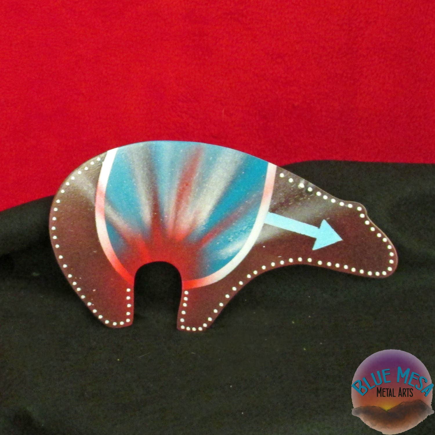 Bear Wall Hanging Metal Art Southwestern Native American