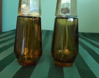 Amber Glass Avon Bottles