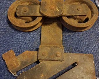 Vintage Cast Iron Pulley Door Hardware