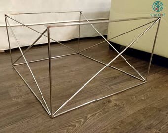 Stainless Steel Coffee Table Legs. Made in Europe. Modern Coffee Table Legs. Metal Coffee Table Legs. Industrial Coffee Table. StaloveStudio