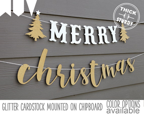 merry christmas banner with christmas trees christmas merry banner