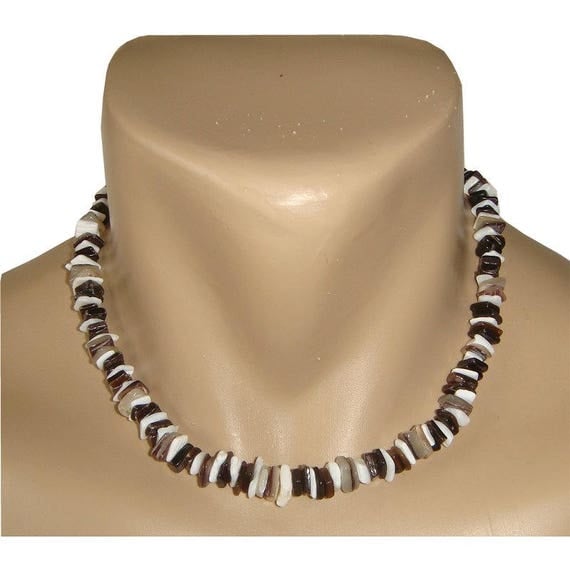 Hawaiian Jewelry Puka Shell Necklace Mixed Chips Mens Shell