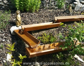 Wood tray 100 cm - for a waterway of a special kind