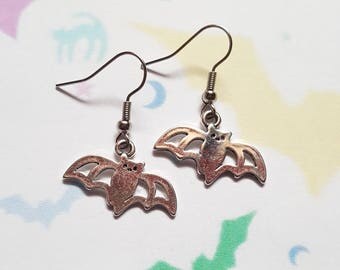 Bat earrings, Halloween jewellery, Alternative jewellery, Punk jewellery, Dangle earrings, Halloween, Bats, Bat, Horror, Gothic, Kawaii