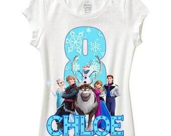 frozen birthday shirt
